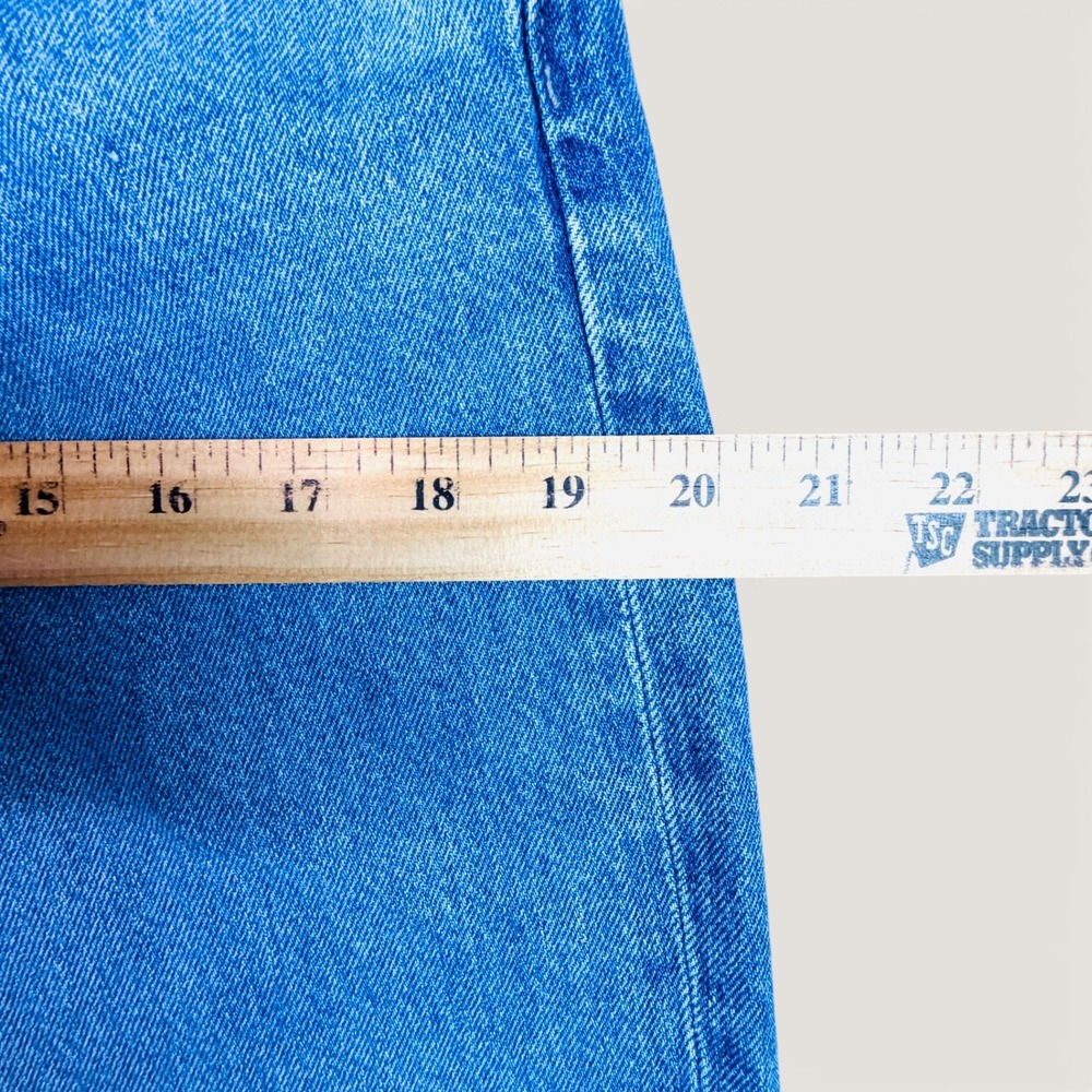 Uniglo Baggy High Waisted Womens Jeans Sz 10 Blue Medium Wash %100 Cotton Denim - Picture 7 of 13